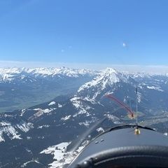 Flugwegposition um 10:36:39: Aufgenommen in der Nähe von Gemeinde Wörschach, 8942, Österreich in 2106 Meter